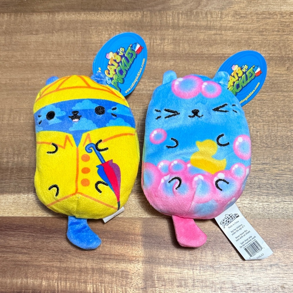 Cat vs Pickles Cat Plush Toy Duo